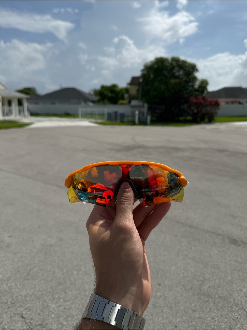 Oakley Orange - Protective Sunglasses Set
